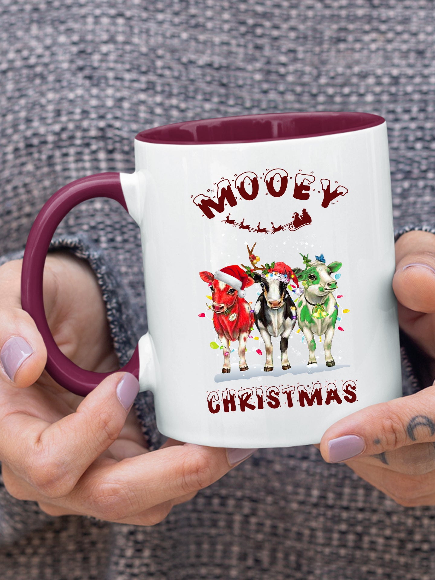 Mooey Christmas Cow Mug