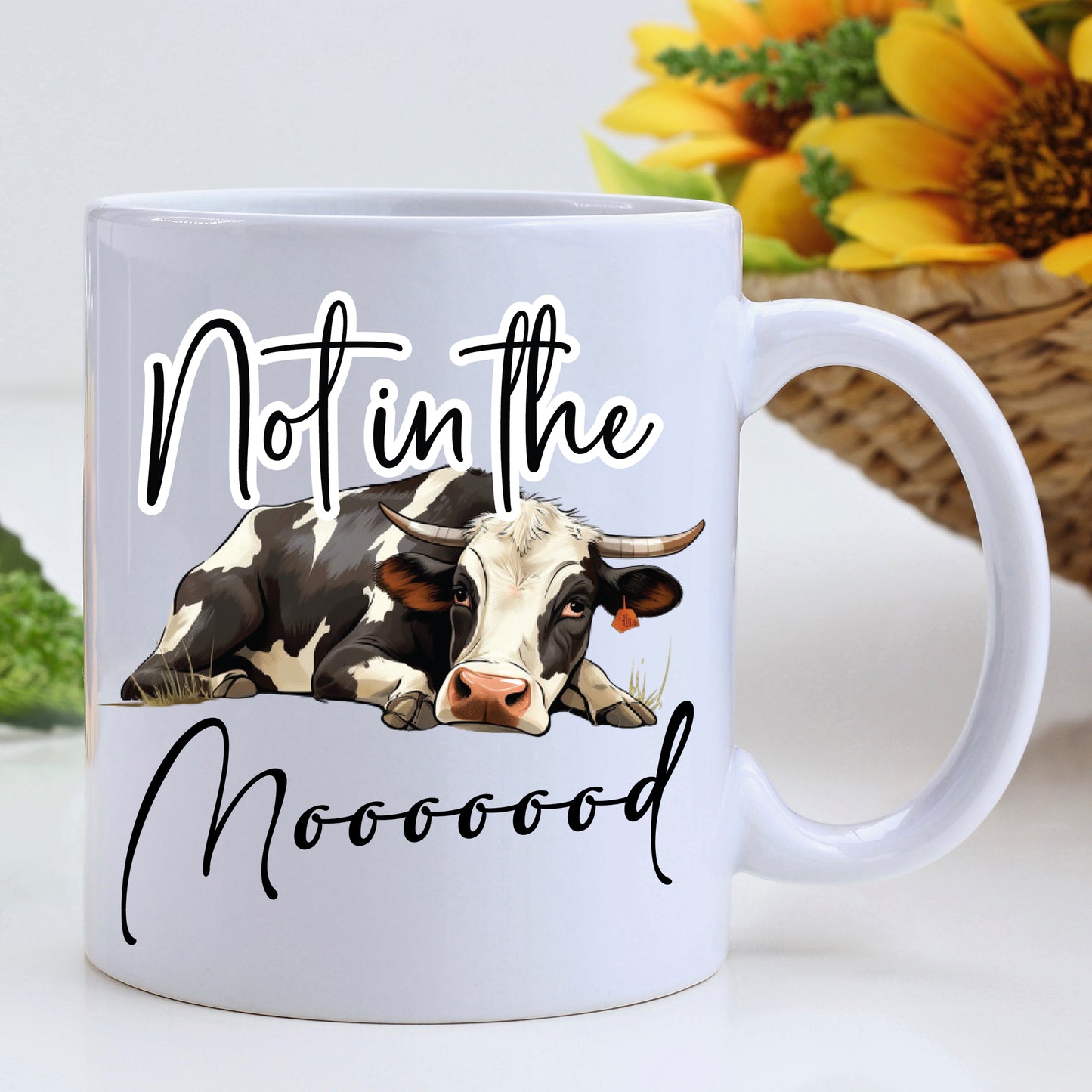 Not in the Moood - Cow Mug