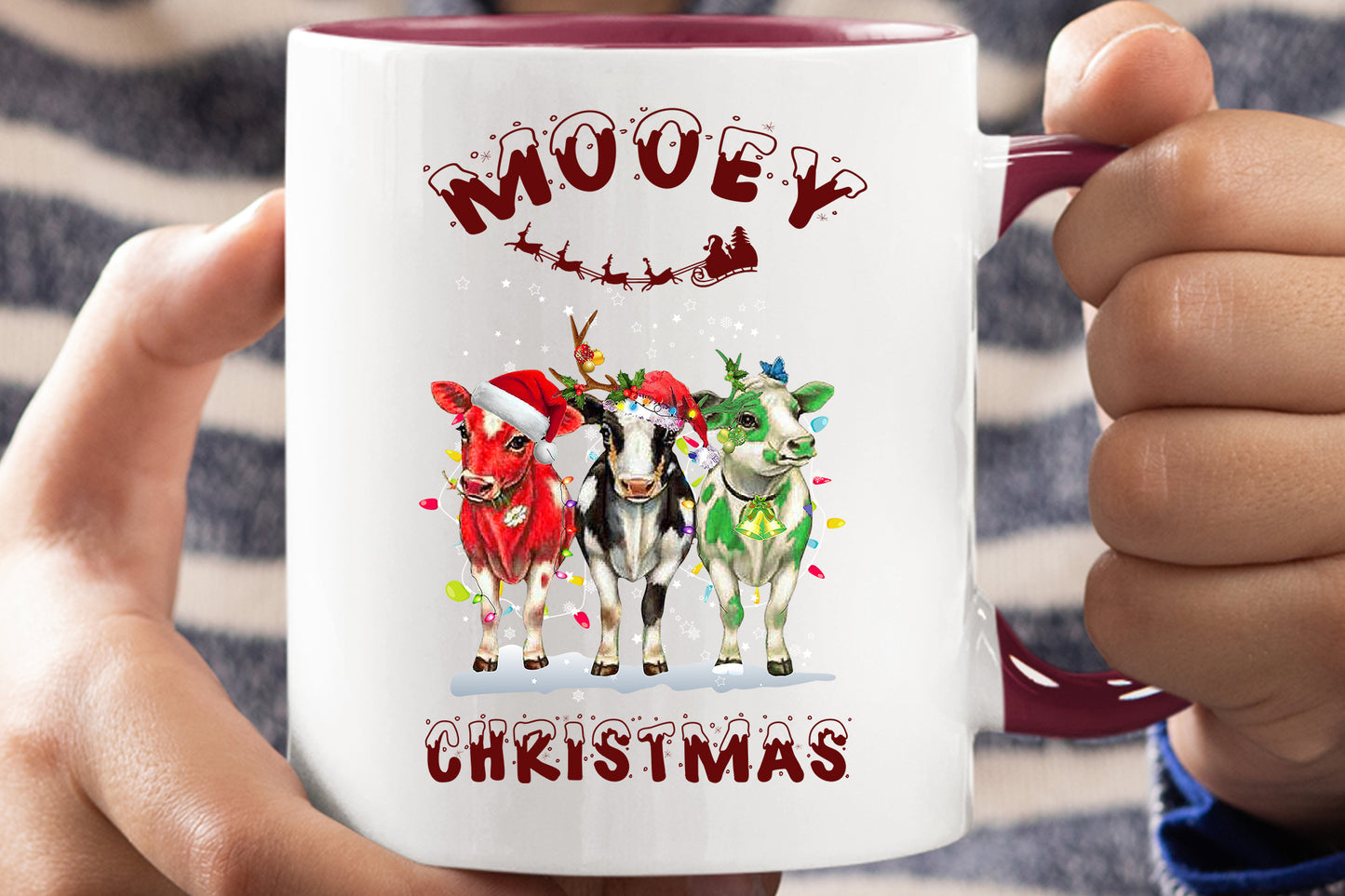 Mooey Christmas Cow Mug