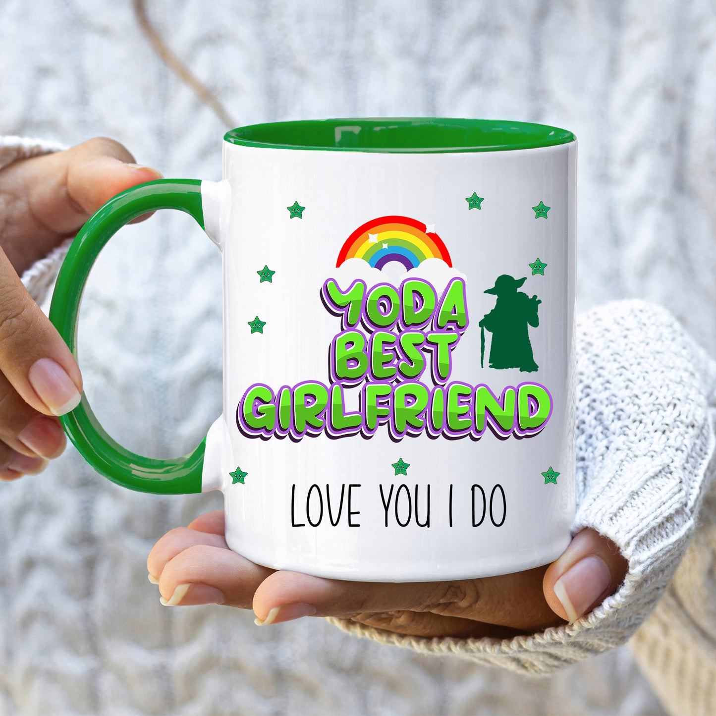 Yoda Best Girlfriend - Valentine Mug