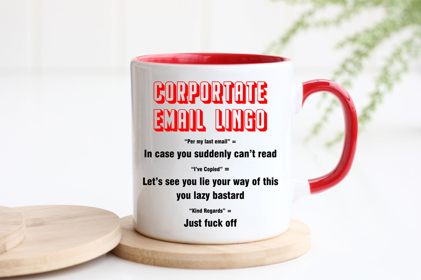 Corporate Email Lingo - Work Mug