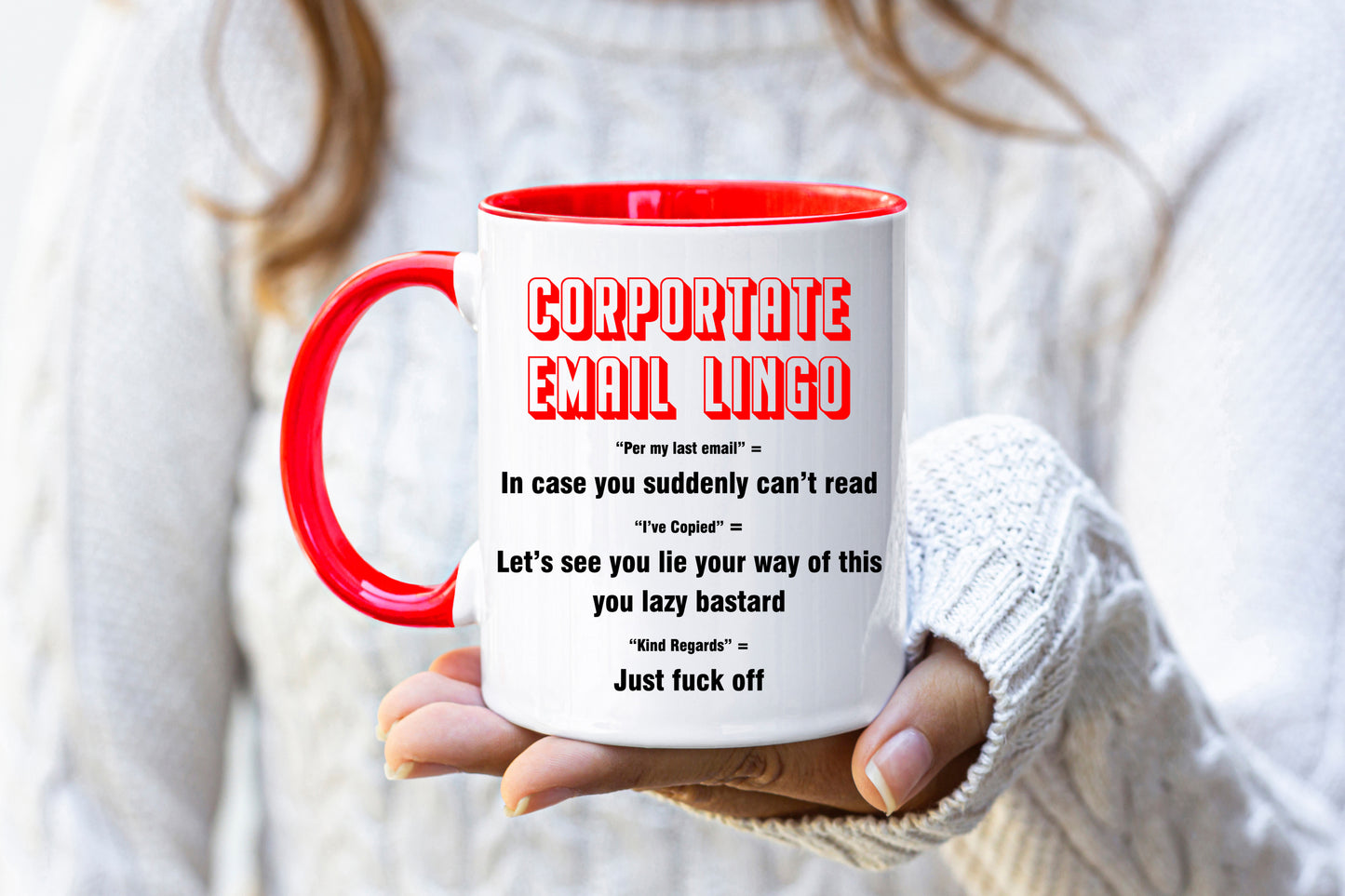 Corporate Email Lingo - Work Mug