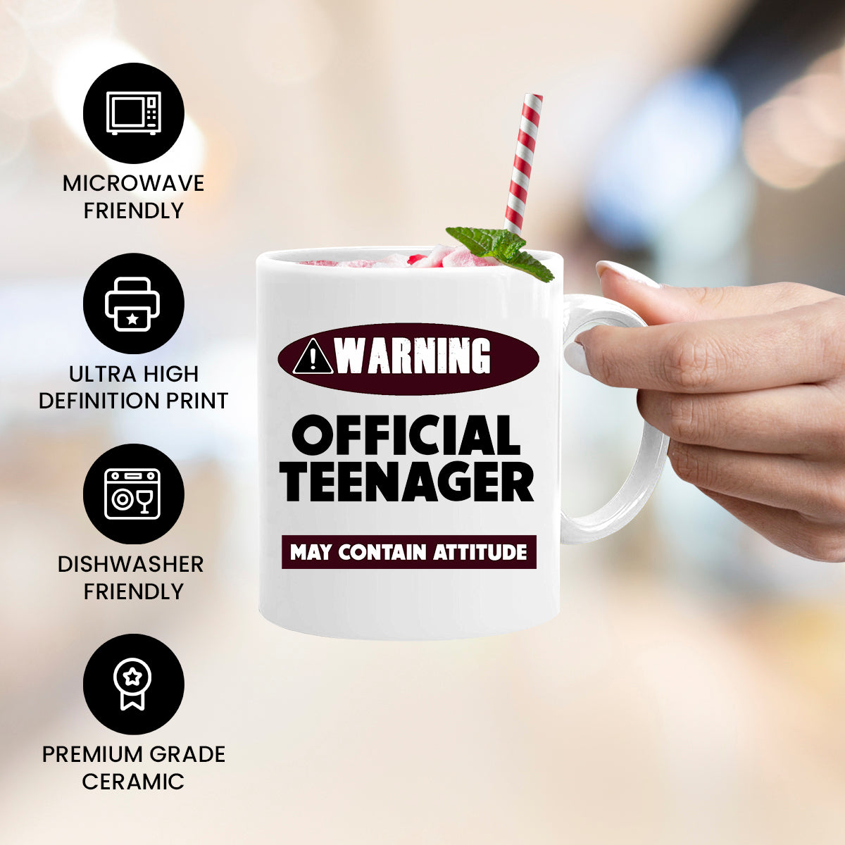 Warning Official Teenager Mug