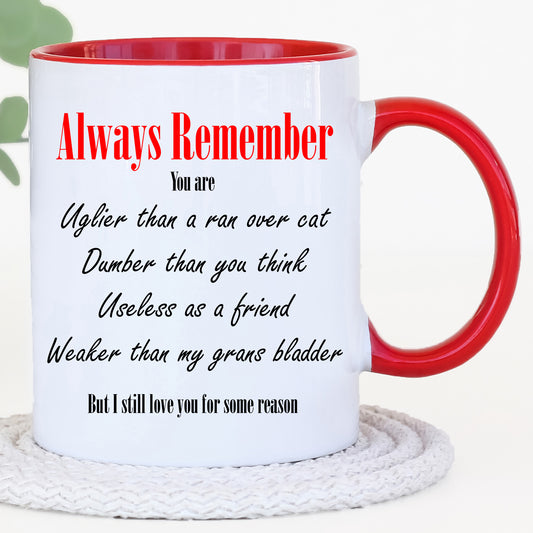 Always Remember  - Friendship Mug