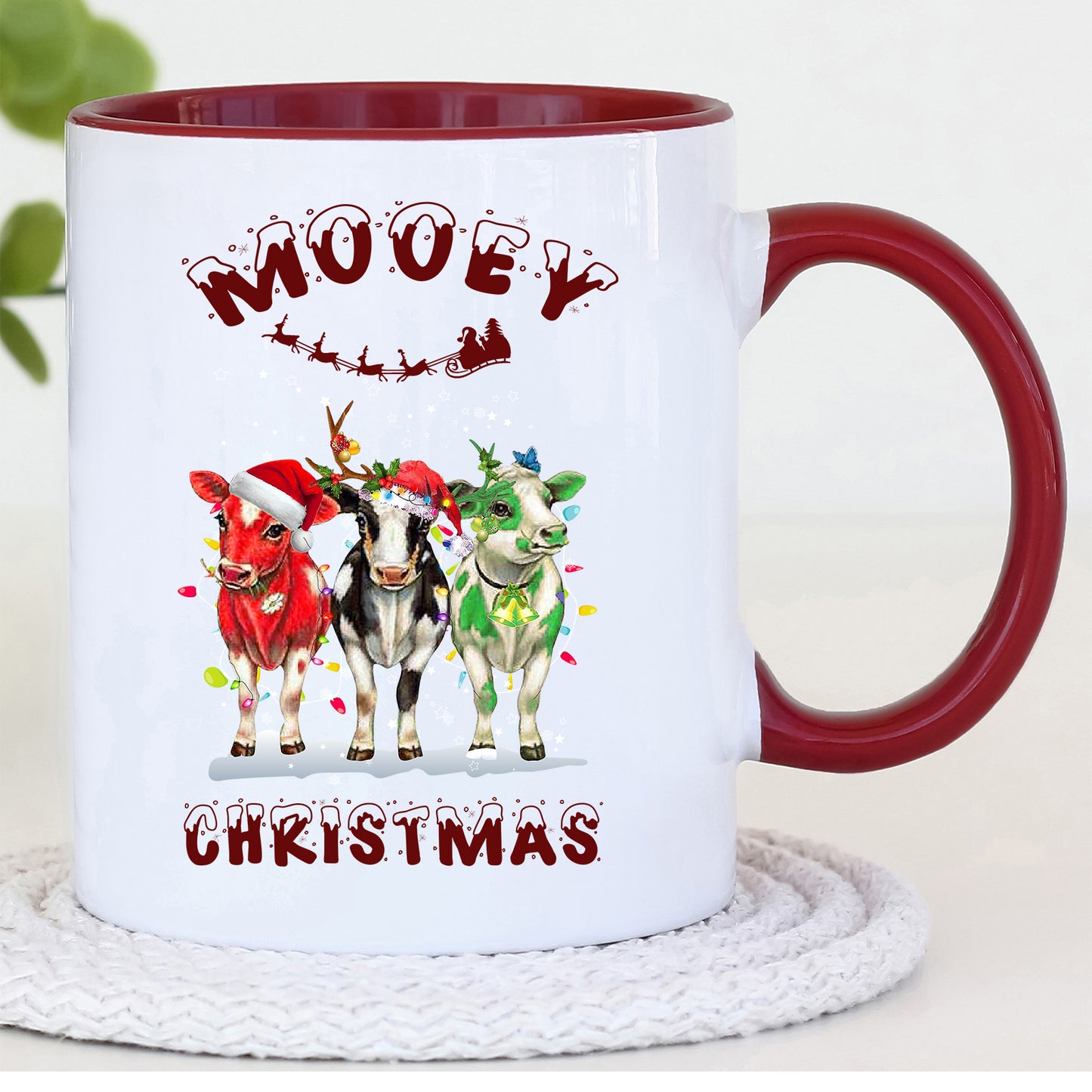 Mooey Christmas Cow Mug