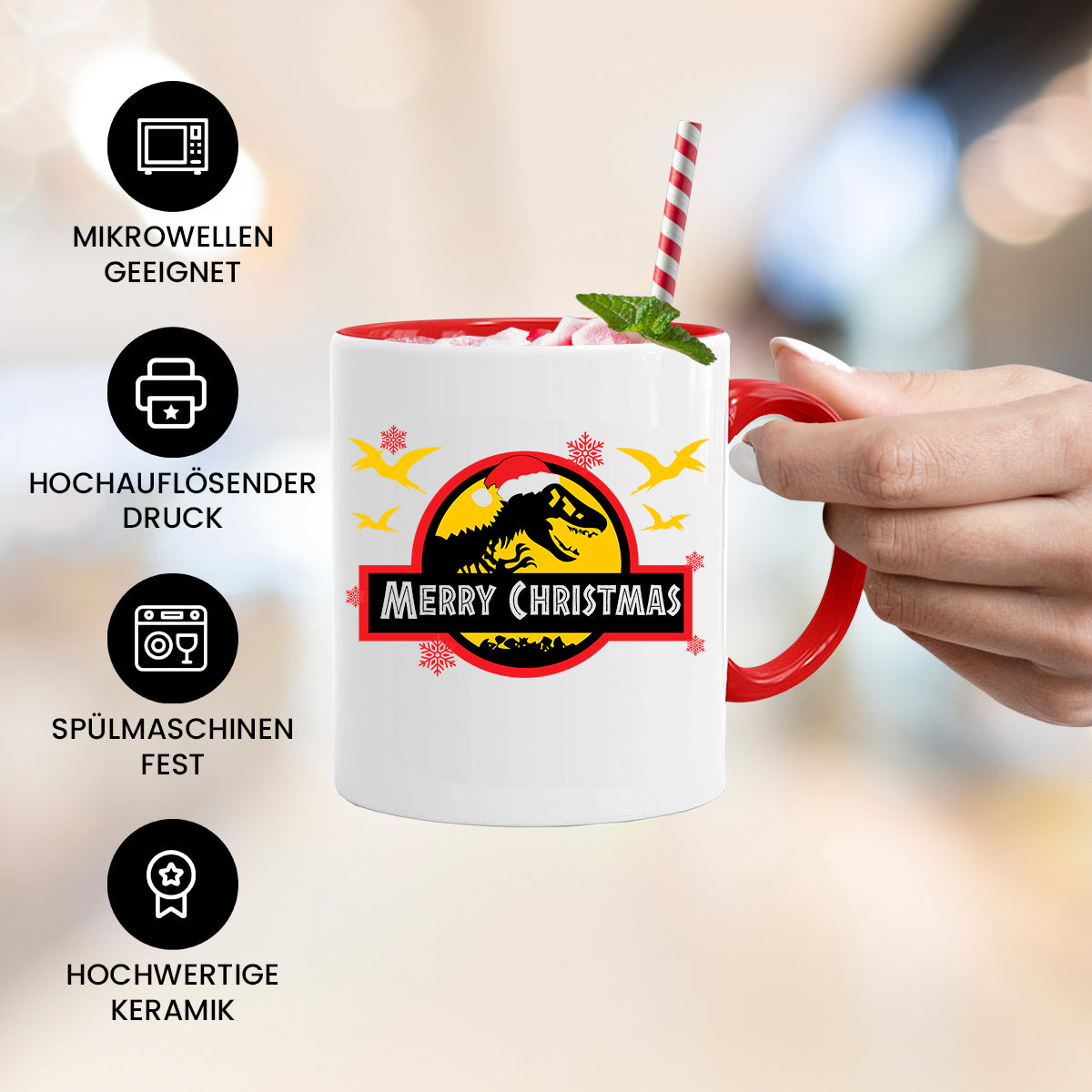 Jurassic Christmas Mug