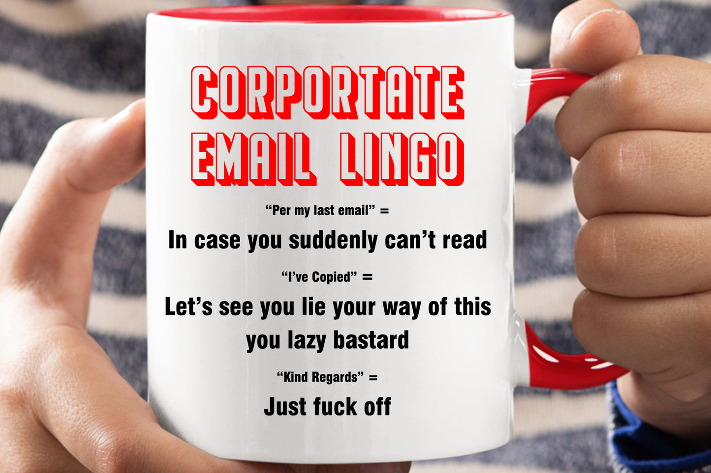 Corporate Email Lingo - Work Mug